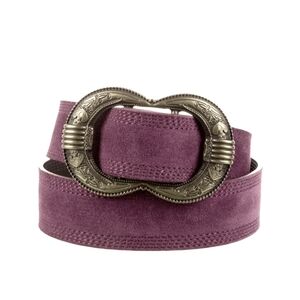 Sezane Gaia Belt - 80 raspberry
